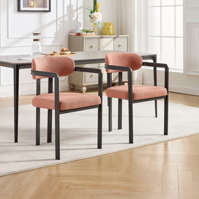 Chaises de salle à manger rembourrées Mid-Century