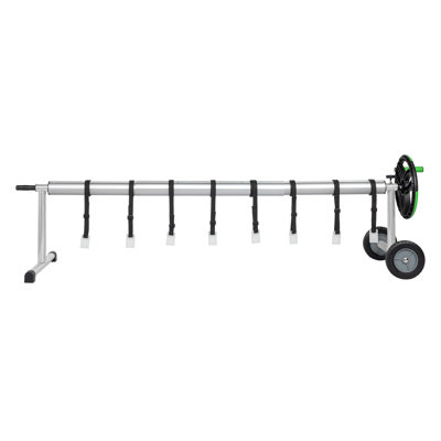 Winado 18 Ft. Aluminum Solar Cover Pool Reel For Inground Swimming Pool In Green（3 Sections）