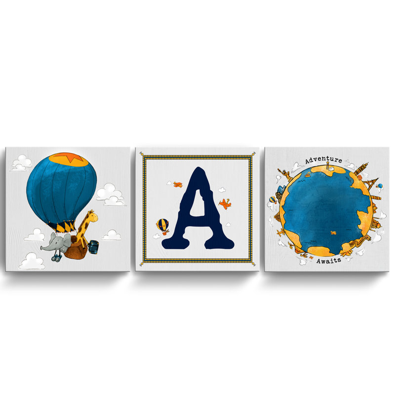 Fecteau 3 - Piece Letters, Monograms, & Names, A