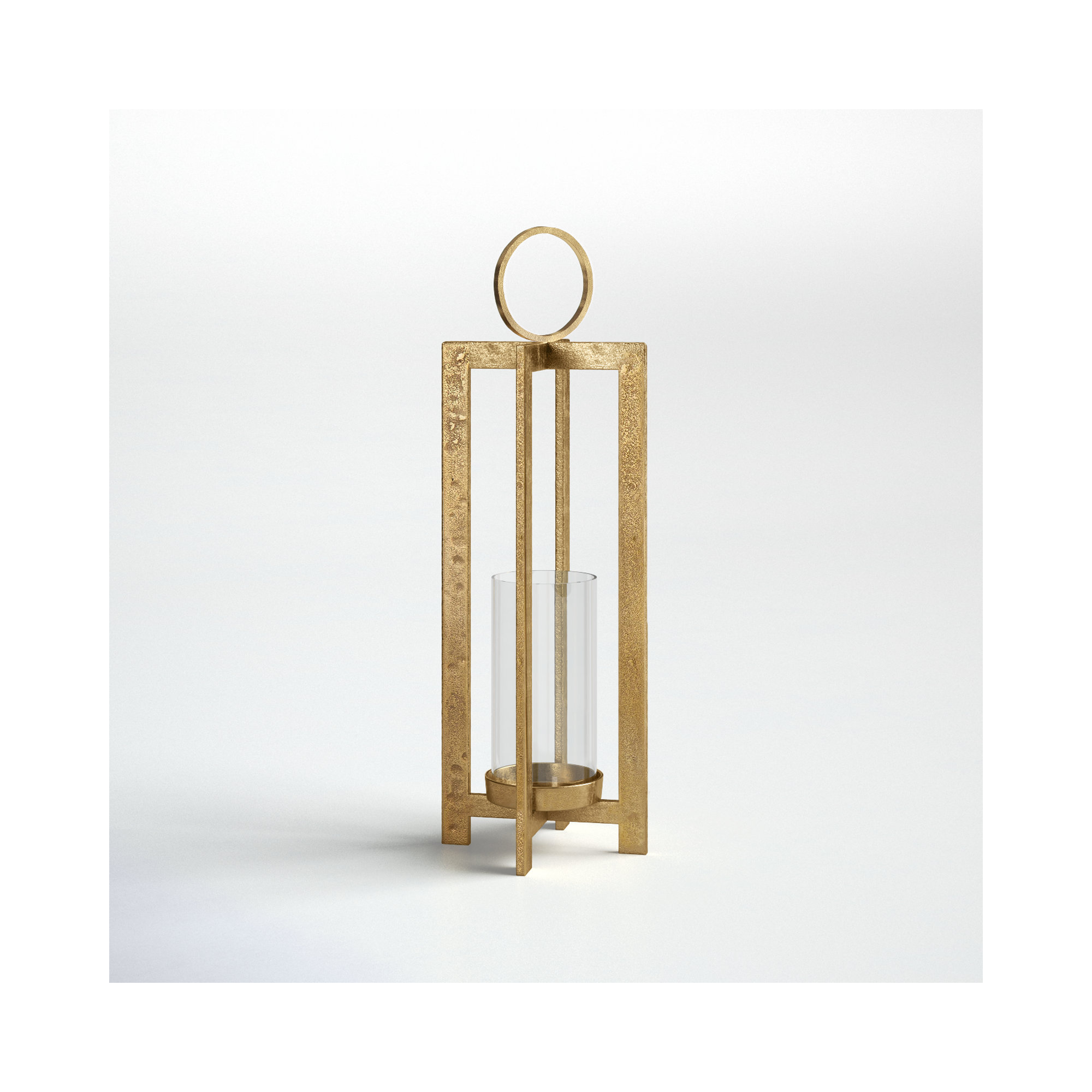 Barrow Lantern, 26" H x 8" W x 8" D, Gold