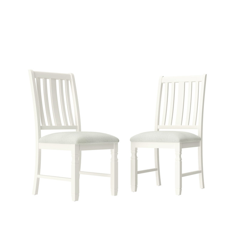 Ensemble de 2 chaises d'appoint rembourrées beiges, Beige