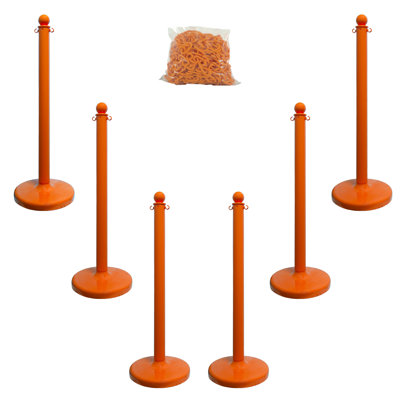 Mr. Chain 40'' H x 14'' W Plastic Stanchion System