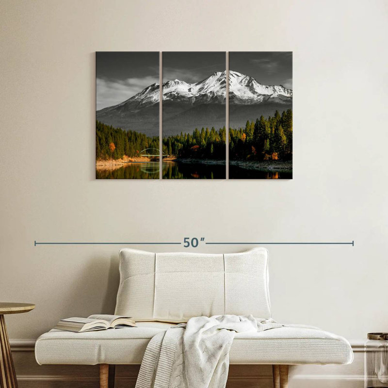 Alvord Shasta Mountain Lake, H 24 po x l 38 po