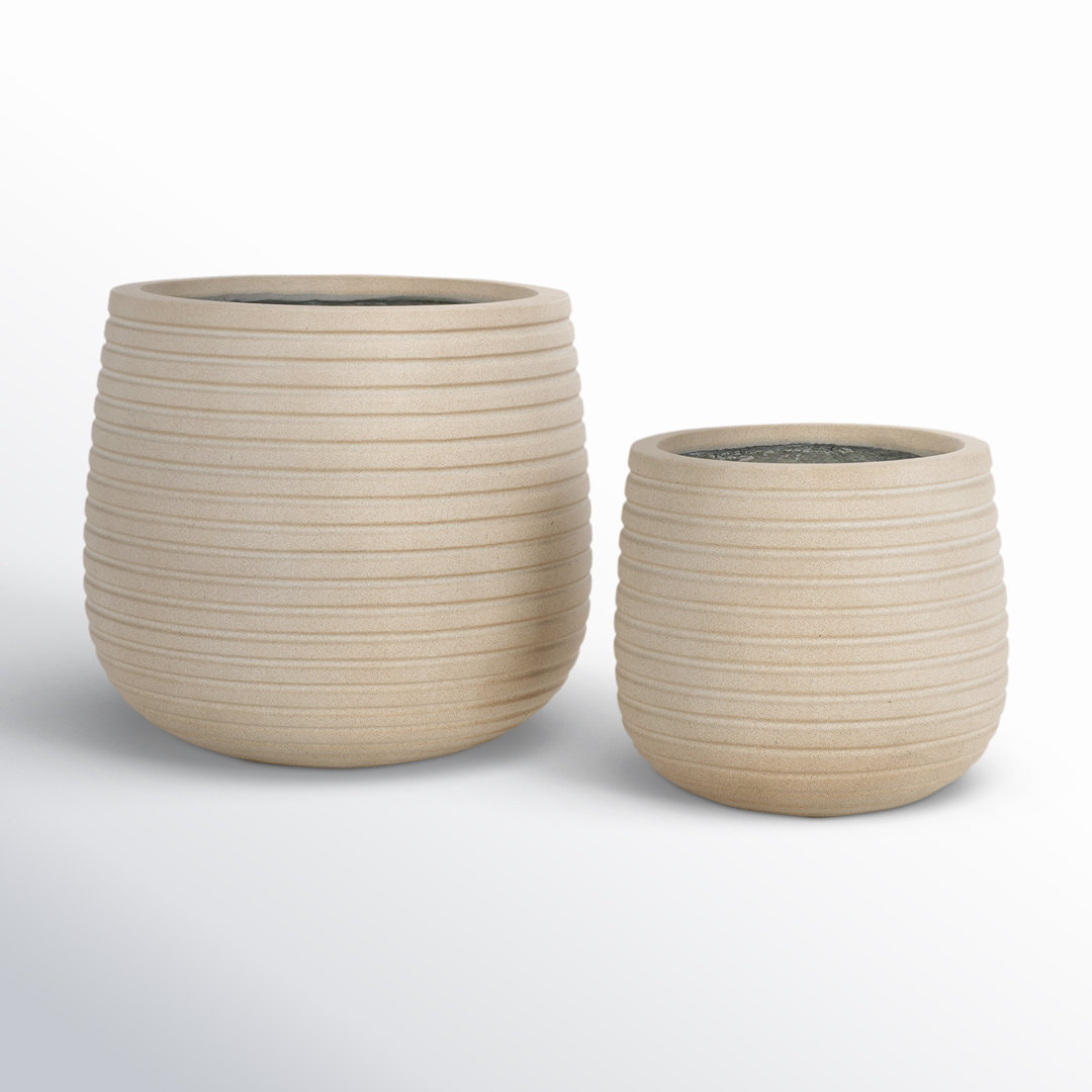 Bozana Pot Planter (Set of 2) Latitude Run® 