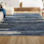 Tapis crème / bleu marine à rayures berbères Baumgardner-582425128