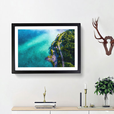 Lake View in Switzerland - Picture Frame Graphic Art Print