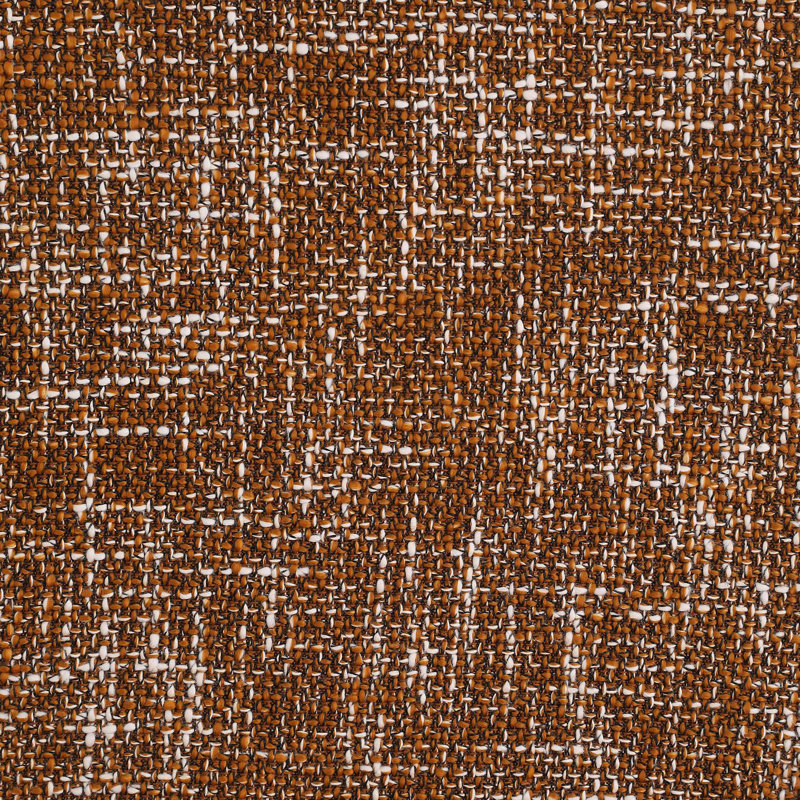 Chaise rembourrée Dunia, Tissu de polyester cognac