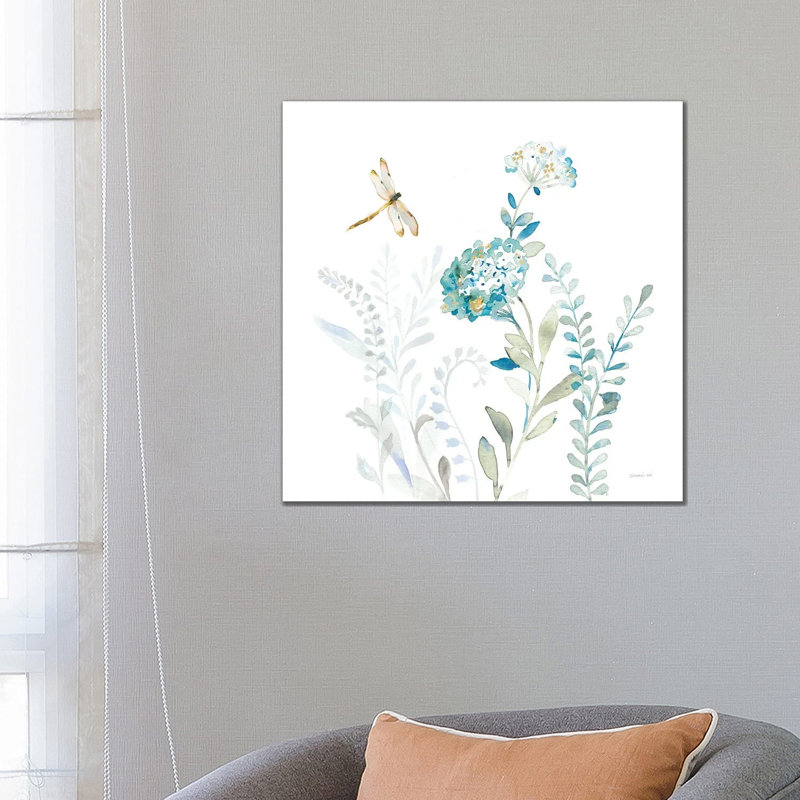 Blues Of Summer VII by Danhui Nai - Wrapped Canvas Painting, 66.04 cm H x 66.04 cm W x 1.91 cm D