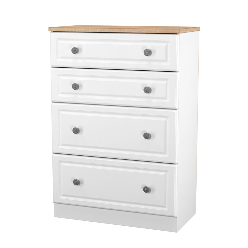 74cm W 4 - Drawer Chest of Drawers, White