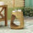 Wood-Like Texture MGO Hollow Side Table-2112297745