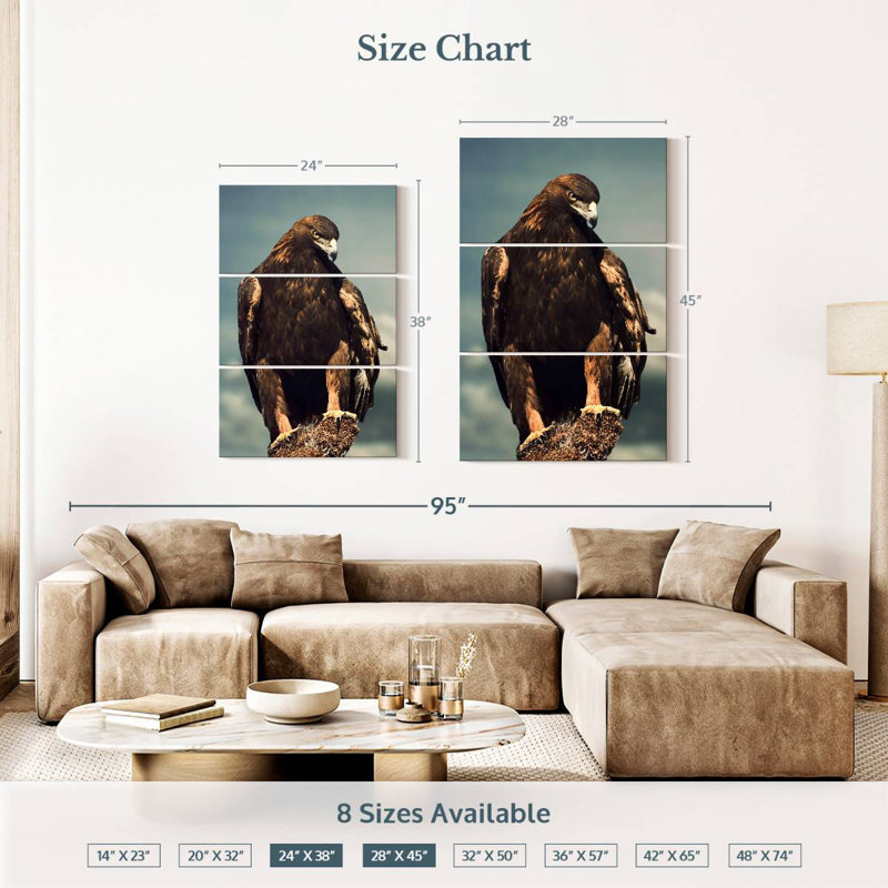 Brampt Regal Golden Eagle, 38" H x 24" W