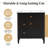 30"W Single Bathroom Vanity With Ceramic Sink, Drawers And Adjustable Shelf-1908634688