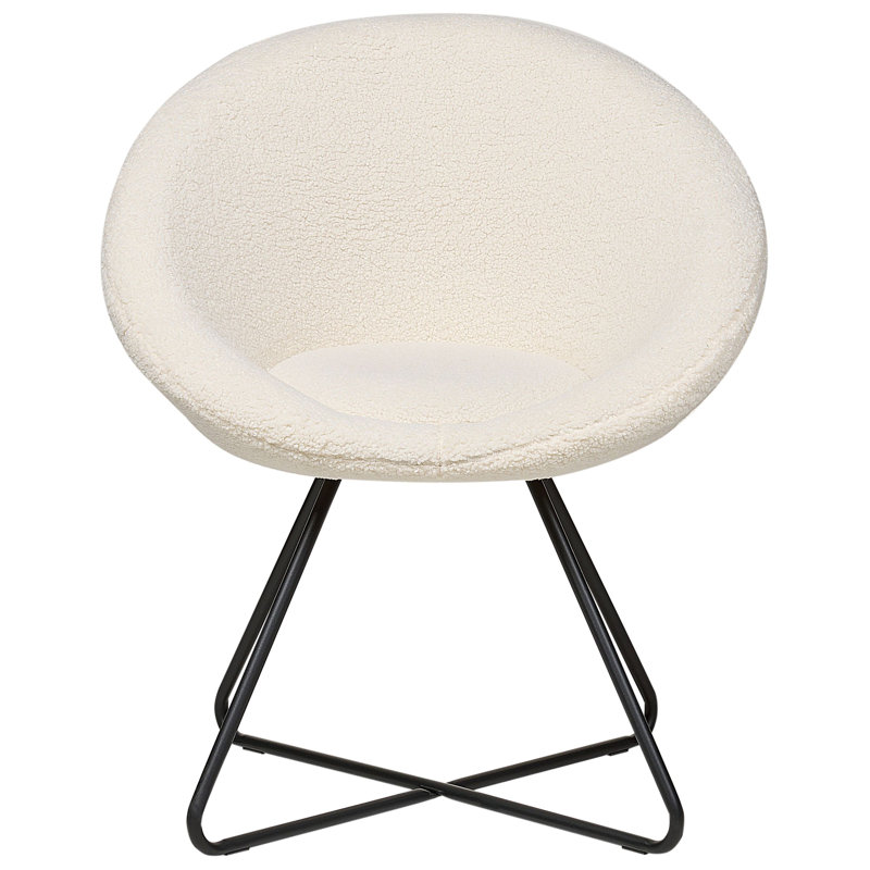 Abigaelle Upholstered Accent Chair, Black/White