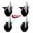 4 Piece Soft Rubber Caster Set