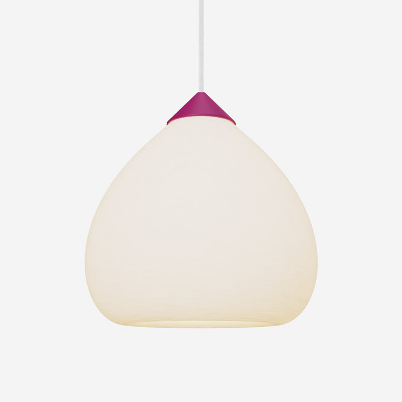 Gulp Pendant Light, 14.6" H x 9.45" W x 9.84" D, Sedona, White