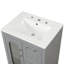 Meuble-lavabo 24 po avec lavabo, meuble-lavabo avec deux tiroirs et porte, tablette réglable, bois massif et panneau de fibres à densité moyenne-99926300