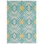 Tapis bleu sarcelle Aadil-26643314