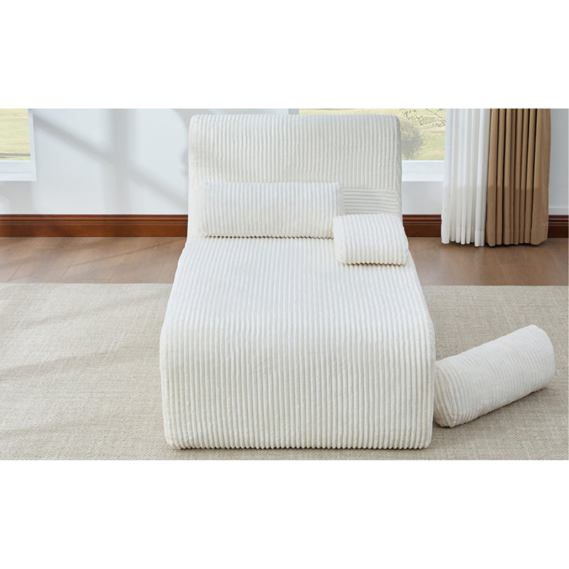 Canapé moderne sans méridienne 34,2 po, Beige