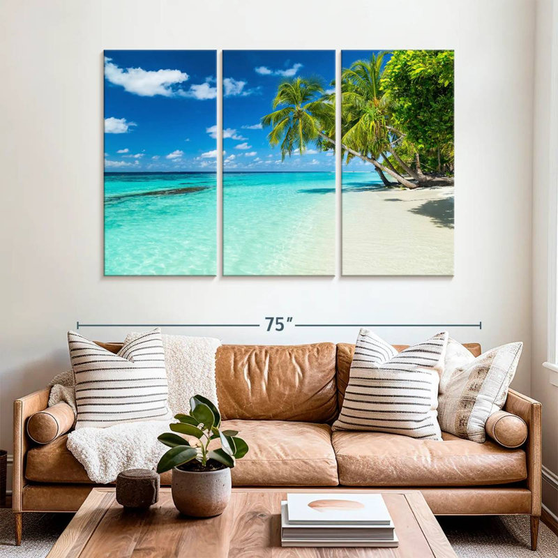 Gillard Coastal Coconut Palms, 42" H x 65" W