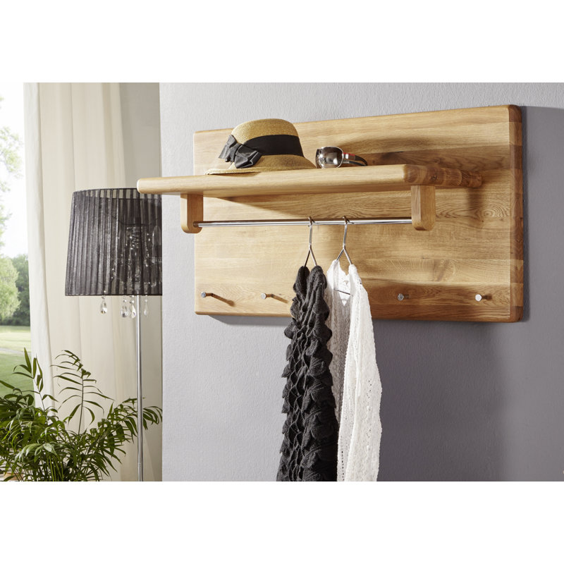 Artemisia Solid Wood Wall 5 - Hook Wall Mounted Coat Rack
