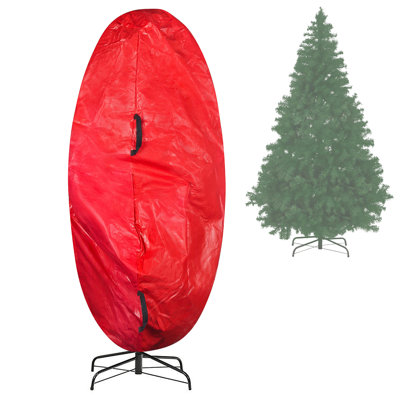 Sac de rangement vertical pour sapin de Noël Elf Stor, rouge
