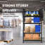 Mirtis 90cm W Metal Height -Adjustable Shelving Unit