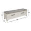 Banc de rangement rembourré à tiroir Wrightia-895993793