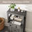 Farmhouse Storage Cabinets With Doors And Shelves, Kitchen Pantry Storage Cabinet, Floor Storage Cabinet Hutch Cupboard For Kitchen/Bathroom/Living Room/Bedroom, Grey-818674363