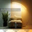 Lampe sur pied avec télécommande, éclairage à DEL réglable, conception arquée moderne pour le salon, la chambre à coucher et le bureau