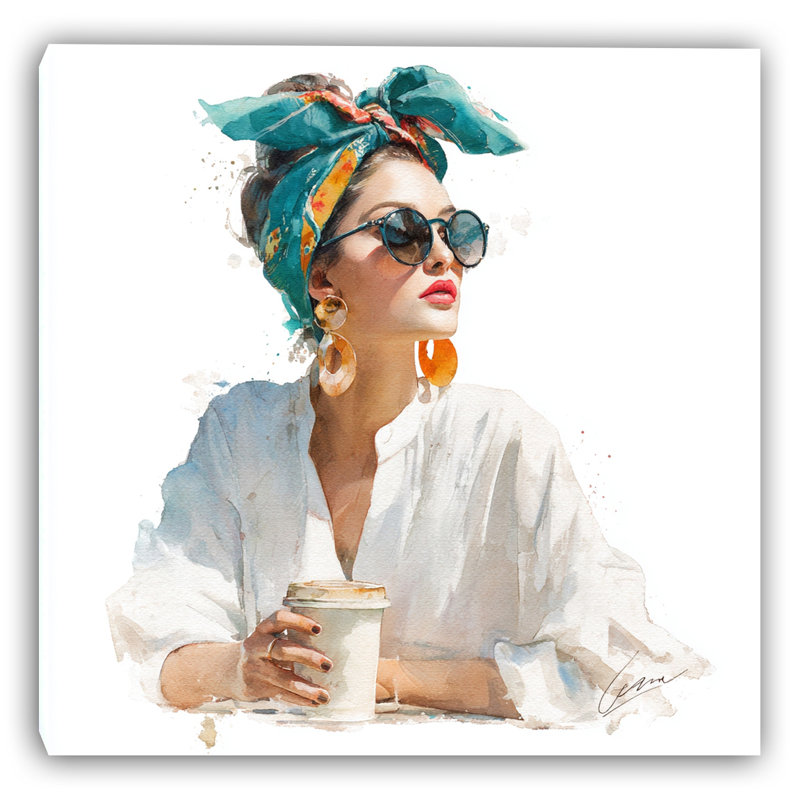 Cafe Daydream Wrapped Canvas Wall Art