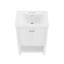 Ensemble de meuble-lavabo simple 24 po avec comptoir en céramique Monolithe, assemblage requis