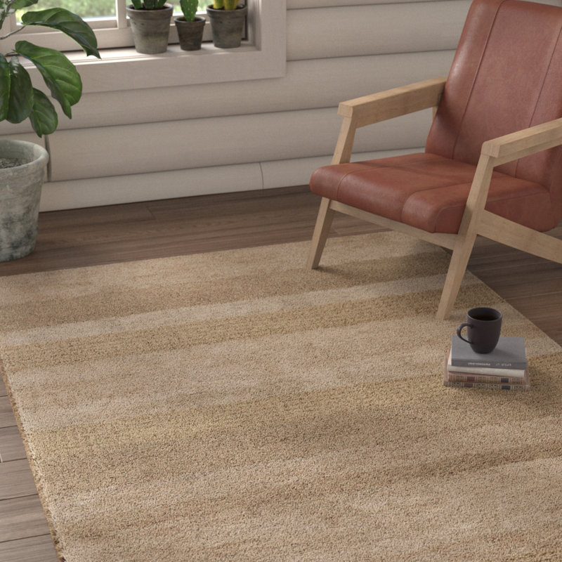 Tapis brun zone Carli, 5 pi x 7 pi 6 po