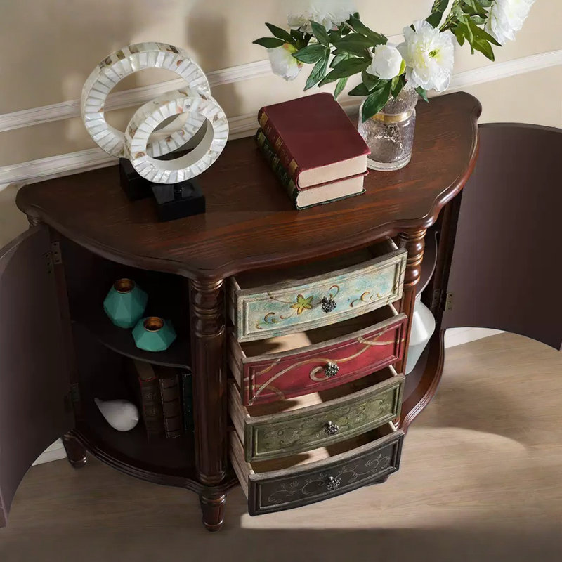 American Style Semi-Circular Accent Cabinet