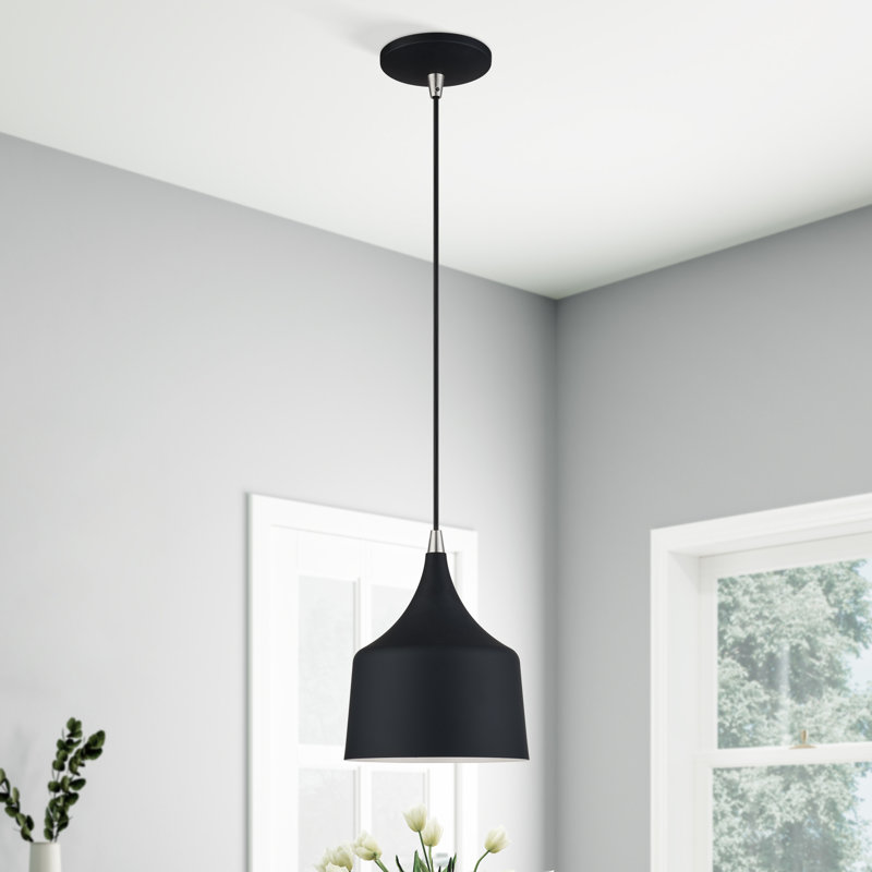 Luminaire suspendu Catrinia, Noir mat