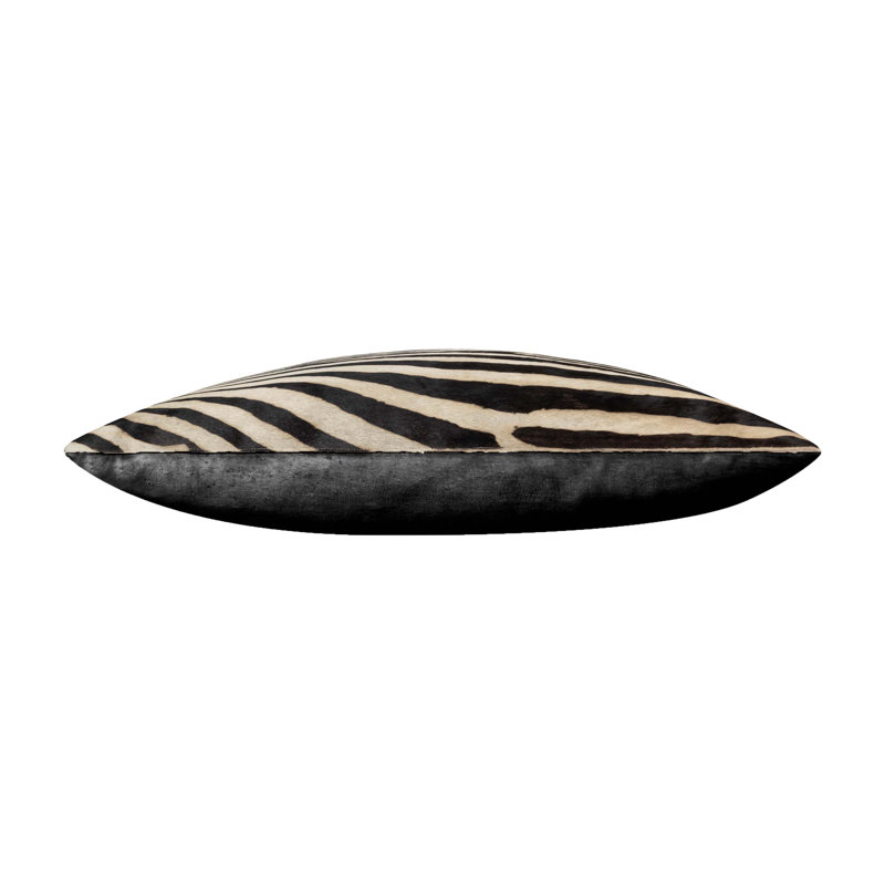 Denver Zebra Printed Genuine Hairon Hide Pillow