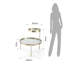 Neely Three Leg Coffee Table with Storage