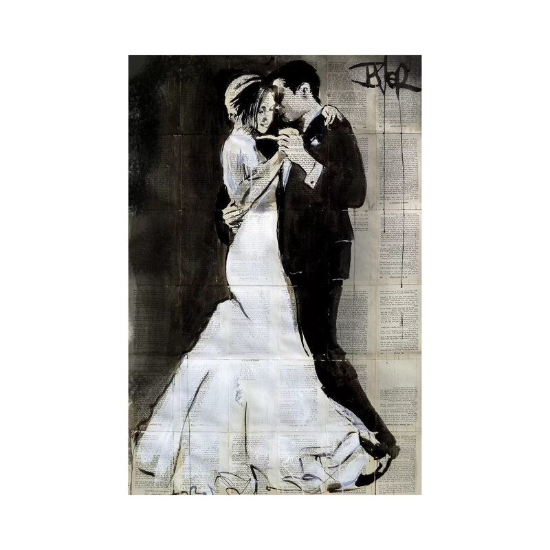 The Dance by Loui Jover - Wrapped Canvas Painting, 66.04 cm H x 45.72 cm W x 1.91 cm D