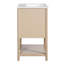 Meuble-lavabo de 20 po avec lavabo en céramique et tablette inférieure