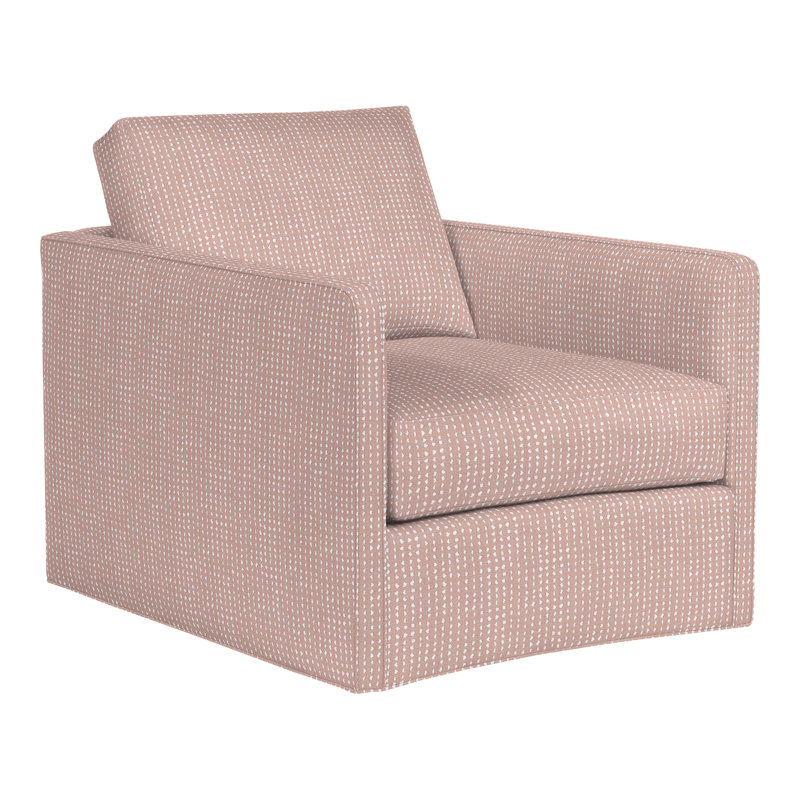 Wynne Swivel Chair, Perigold Caper Blush
