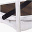 Chaise de salle à manger de style campagne moderne en métal 2 pièces 2 pièces