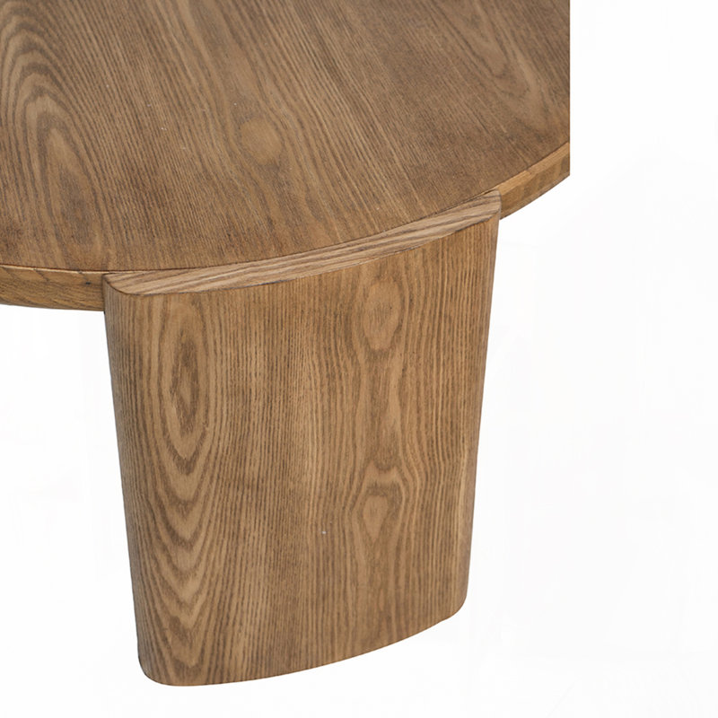 Round Coffee Table with Curved Legs