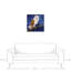 Chouette sur fond bleu - Peinture sur toile-933278400-933278401