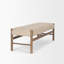 Banc en bois brun foncé Dromain