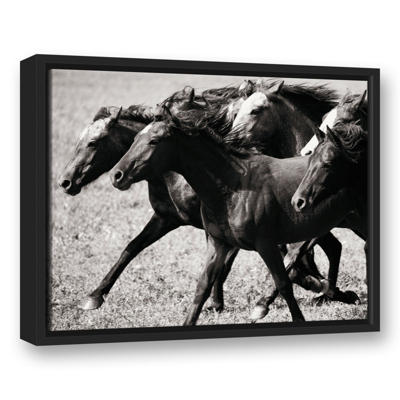 " Horses Racing ", 17.75" H x 21.75" W