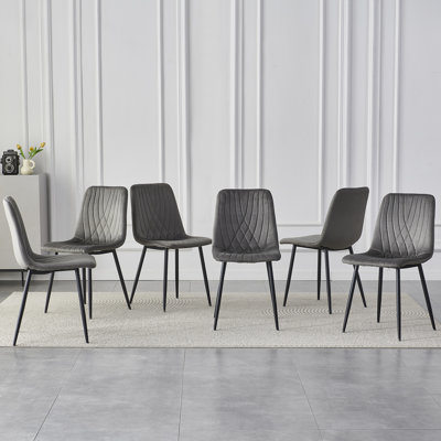 49 cm H Tufted Velvet Side Chair