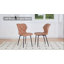 Upholstered Armless Dining Chair With Wraparound Backrest-117659143