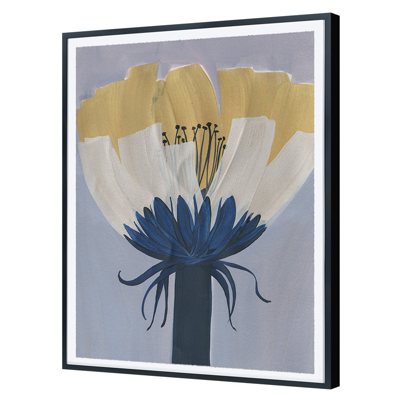 Yellow Cap Print by Morlock, Jody, 49" H x 36" W, Black Framed