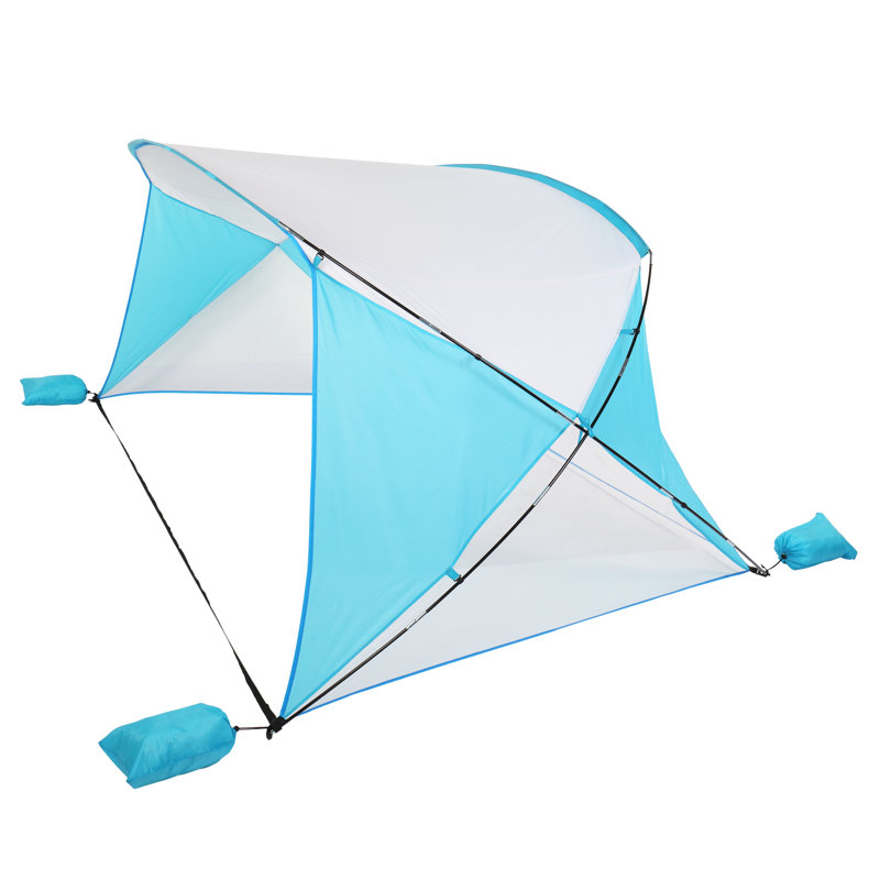 Tente de refuge de plage 7,8 pi avec ouverture rapide pour 4 personnes