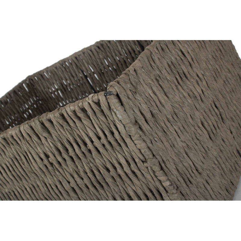 Wicker Paper Rope Storage Basket, 25cm H x 47cm W x 35cm D