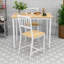 Ensemble de salle à manger de style industriel avec 2 chaises et une table compacte pour le petit-déjeuner ou la salle à manger-261126536-261126538-261126532